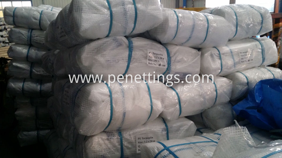 PE leno tarpaulin sheet packing